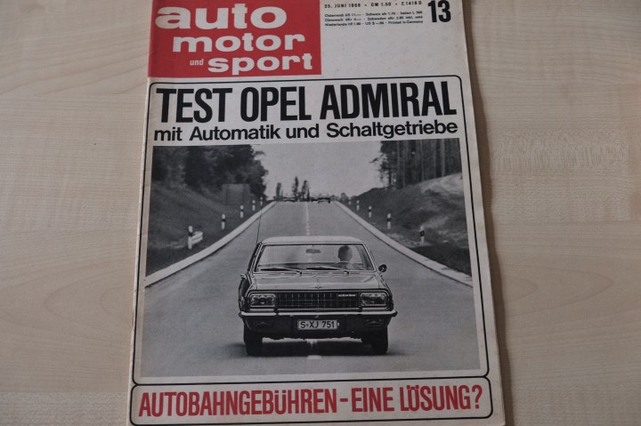 Deckblatt Auto Motor und Sport (13/1966)